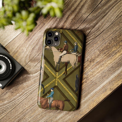 Vintage Equestrian Polo Prestige Slim iPhone Cases - SmartHomeGoodies