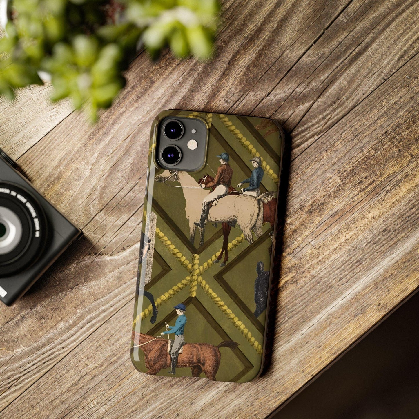Vintage Equestrian Polo Prestige Slim iPhone Cases - SmartHomeGoodies