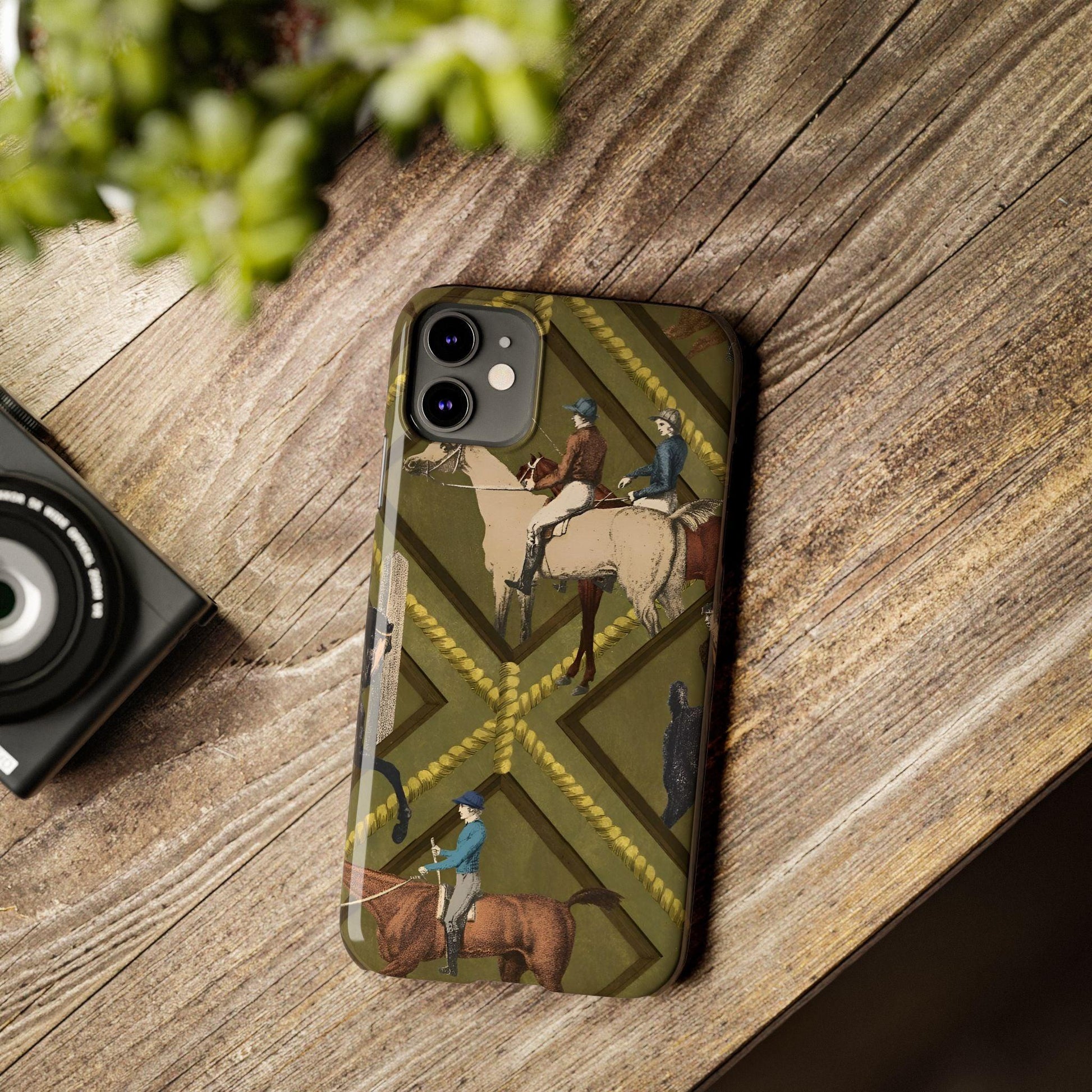 Vintage Equestrian Polo Prestige Slim iPhone Cases - SmartHomeGoodies