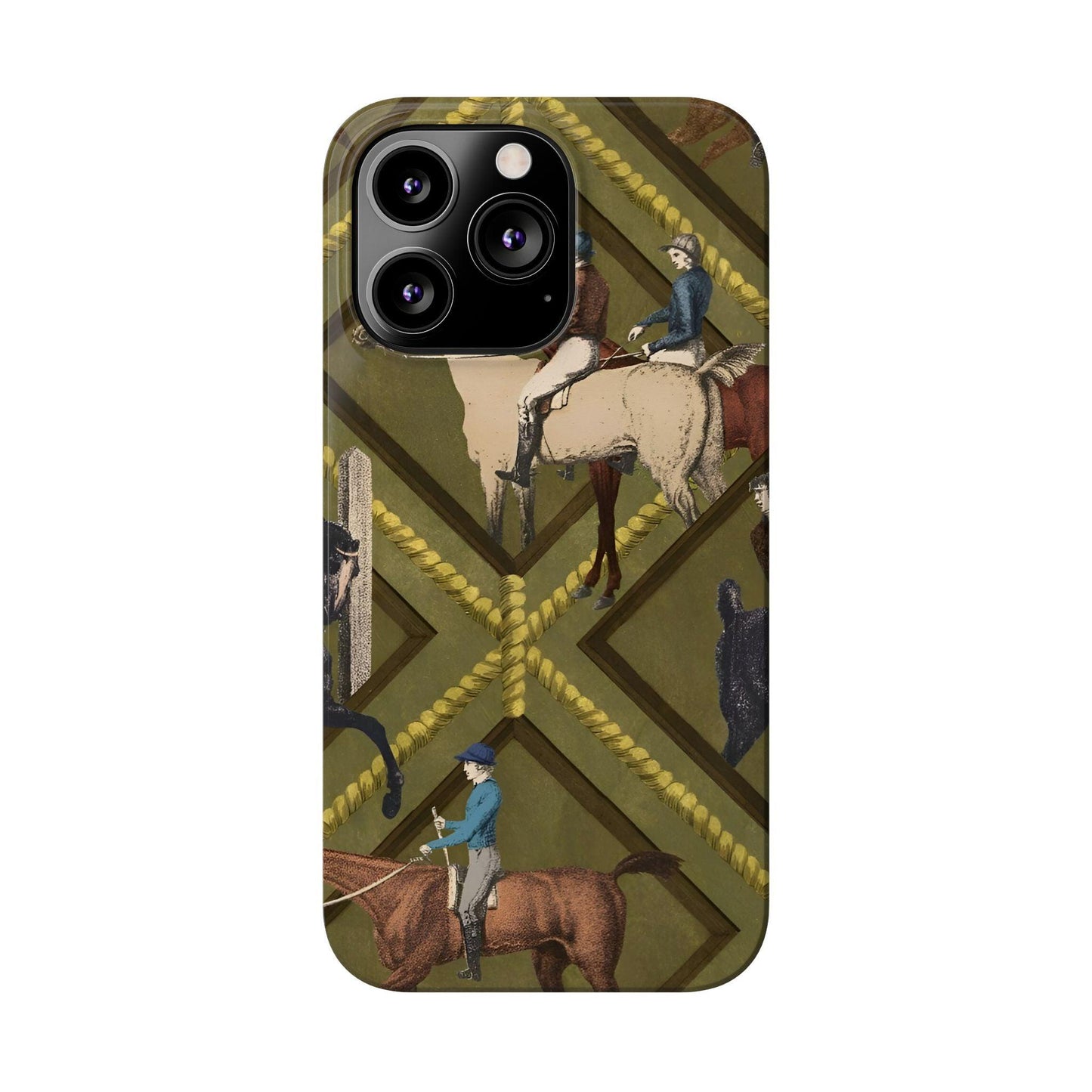 Vintage Equestrian Polo Prestige Slim iPhone Cases - SmartHomeGoodies