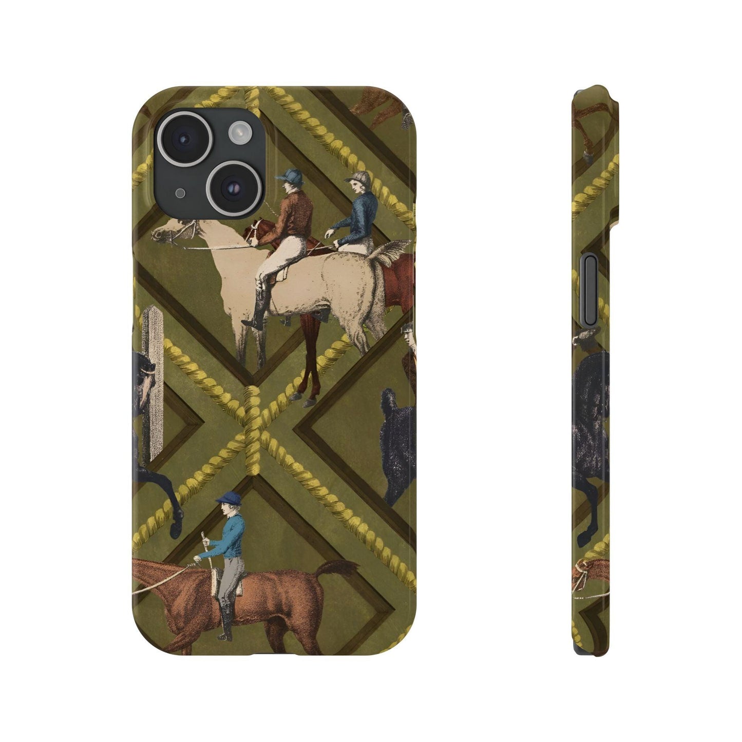 Vintage Equestrian Polo Prestige Slim iPhone Cases - SmartHomeGoodies