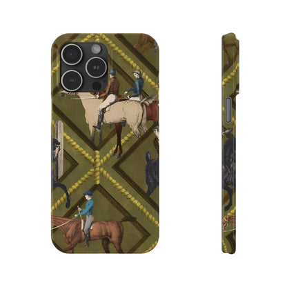 Vintage Equestrian Polo Prestige Slim iPhone Cases - SmartHomeGoodies