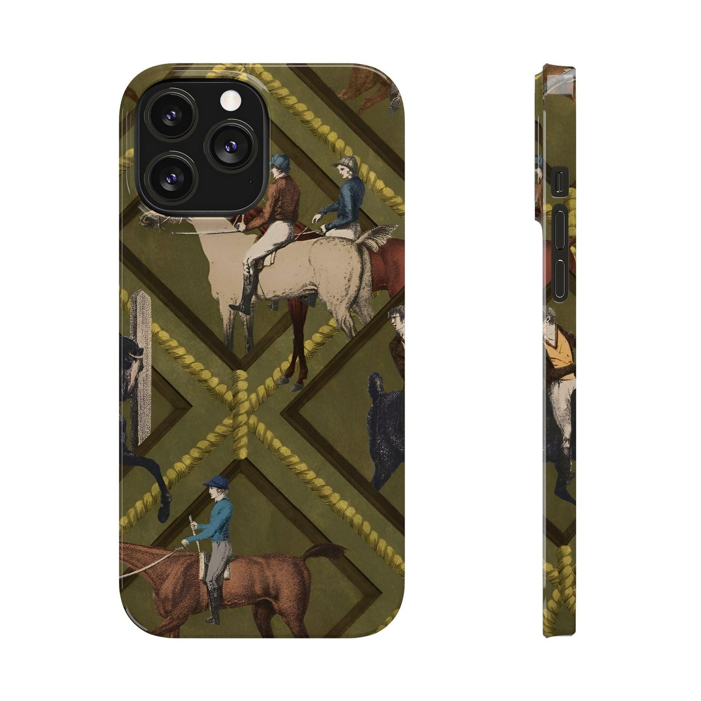 Vintage Equestrian Polo Prestige Slim iPhone Cases - SmartHomeGoodies