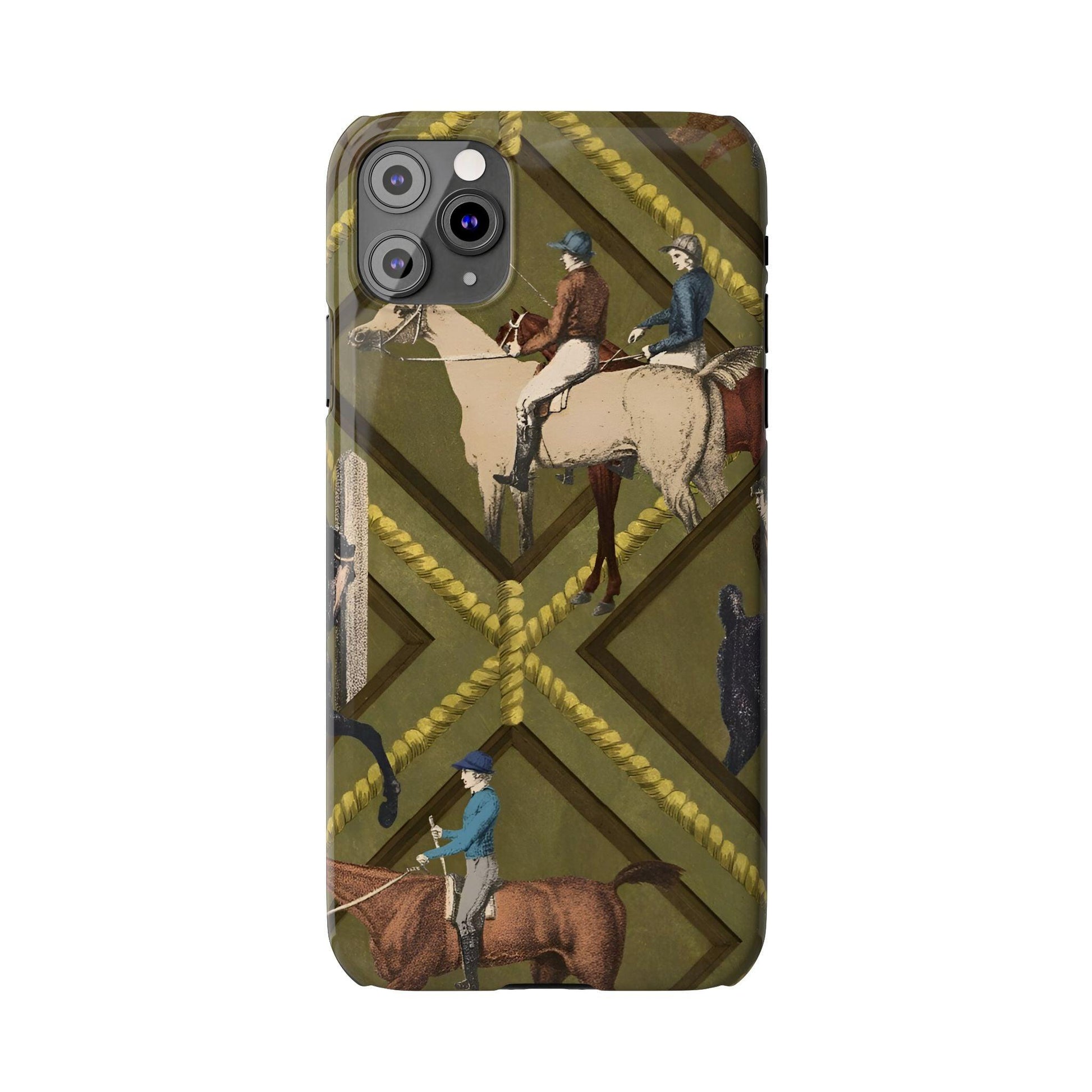 Vintage Equestrian Polo Prestige Slim iPhone Cases - SmartHomeGoodies
