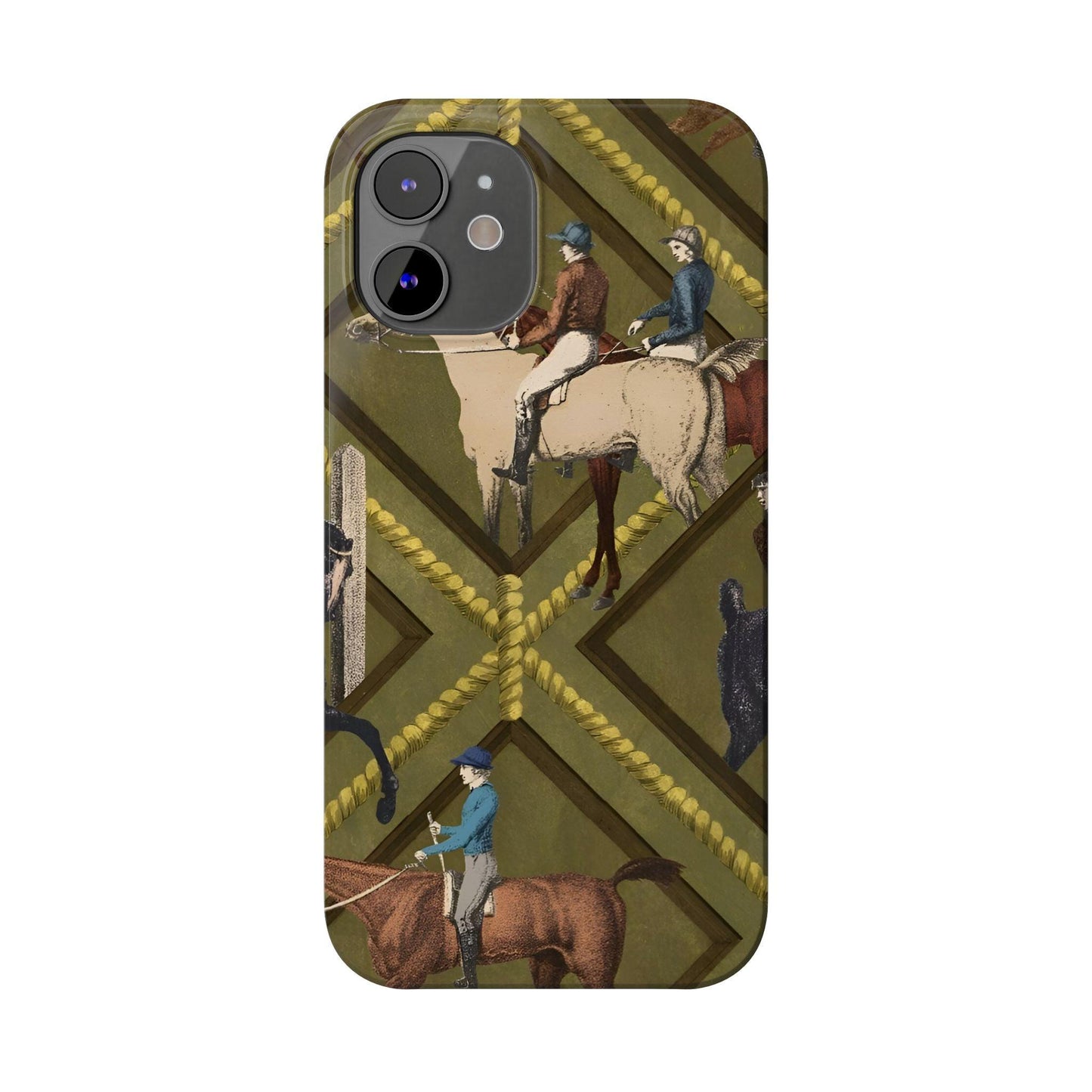 Vintage Equestrian Polo Prestige Slim iPhone Cases - SmartHomeGoodies