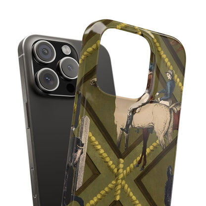 Vintage Equestrian Polo Prestige Slim iPhone Cases - SmartHomeGoodies