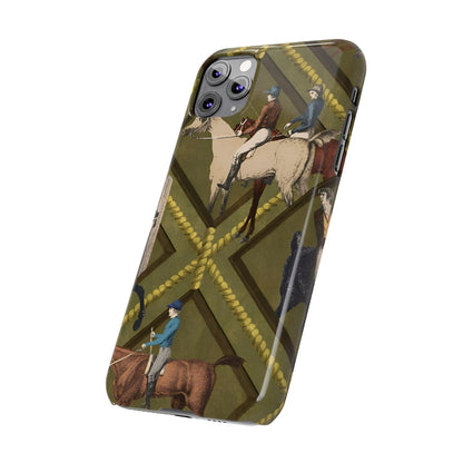 Vintage Equestrian Polo Prestige Slim iPhone Cases - SmartHomeGoodies