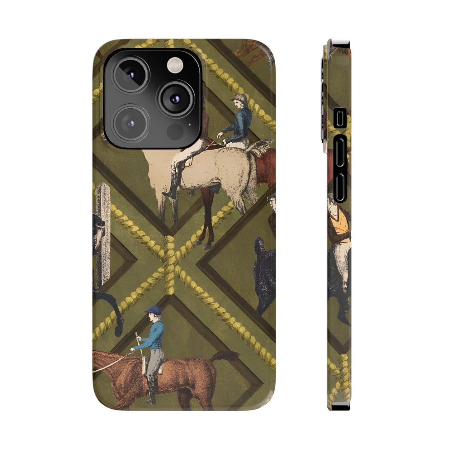 Vintage Equestrian Polo Prestige Slim iPhone Cases - SmartHomeGoodies