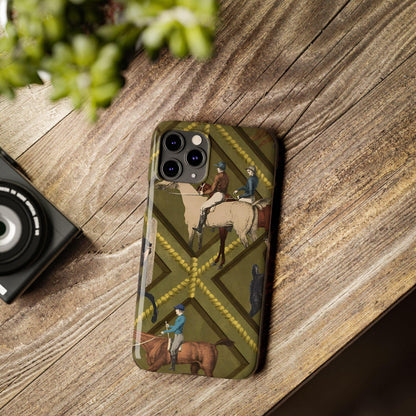 Vintage Equestrian Polo Prestige Slim iPhone Cases - SmartHomeGoodies