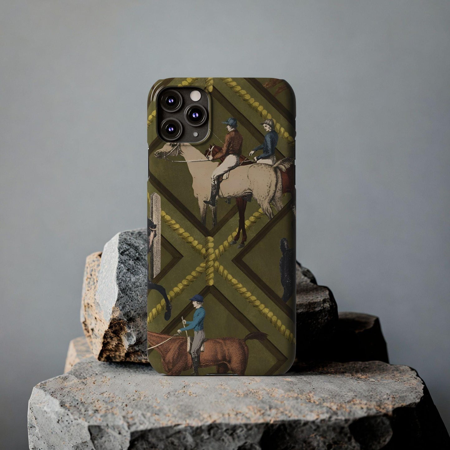 Vintage Equestrian Polo Prestige Slim iPhone Cases - SmartHomeGoodies