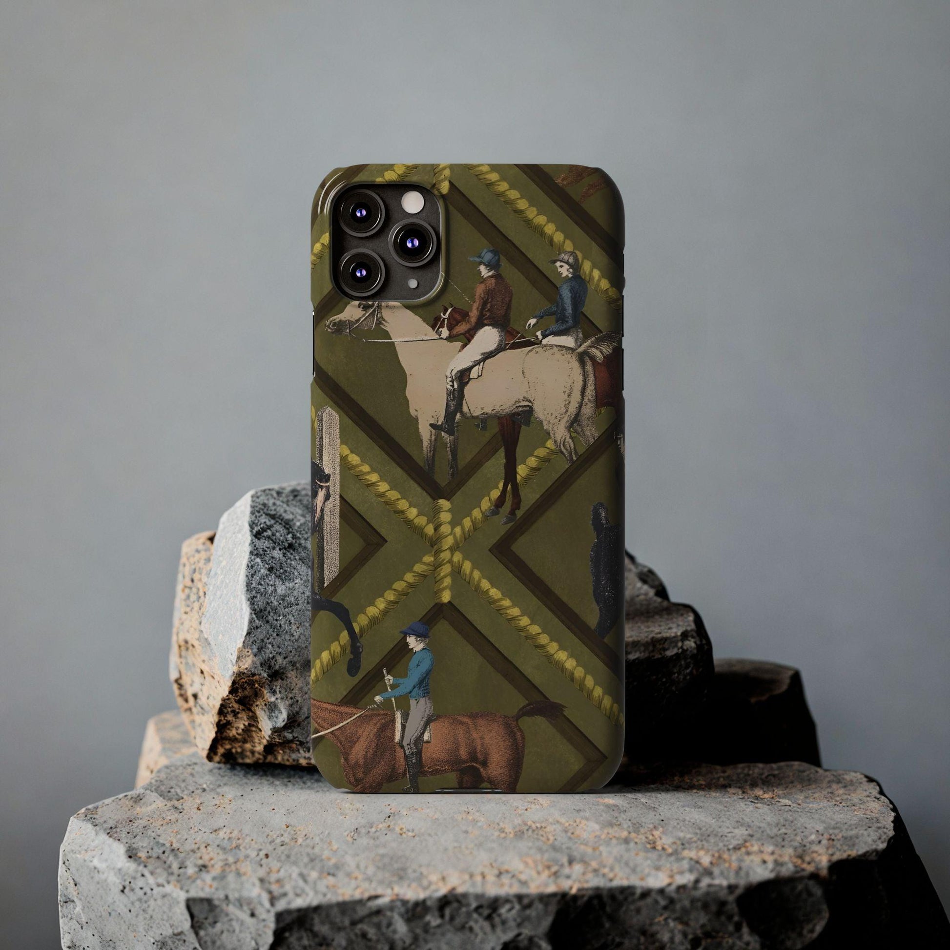 Vintage Equestrian Polo Prestige Slim iPhone Cases - SmartHomeGoodies