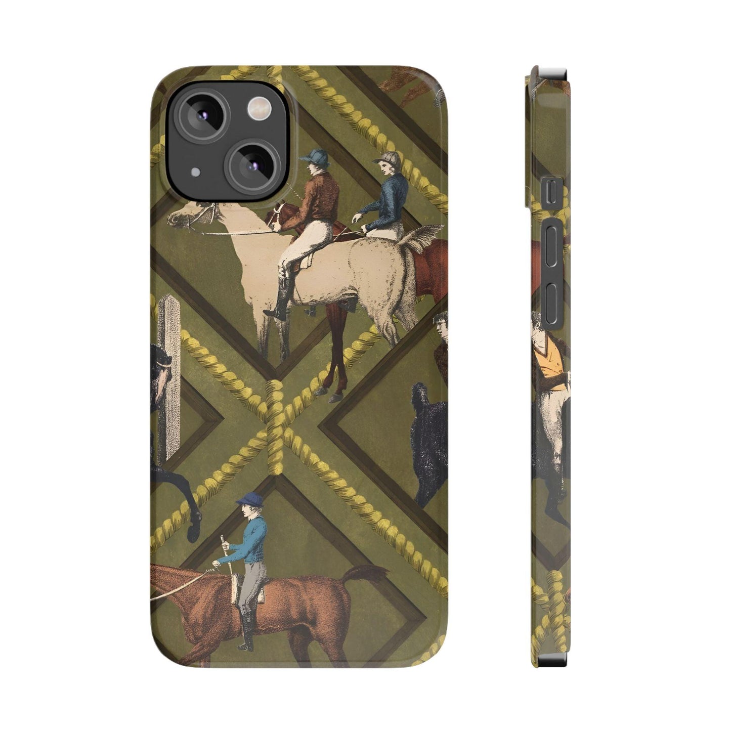 Vintage Equestrian Polo Prestige Slim iPhone Cases - SmartHomeGoodies