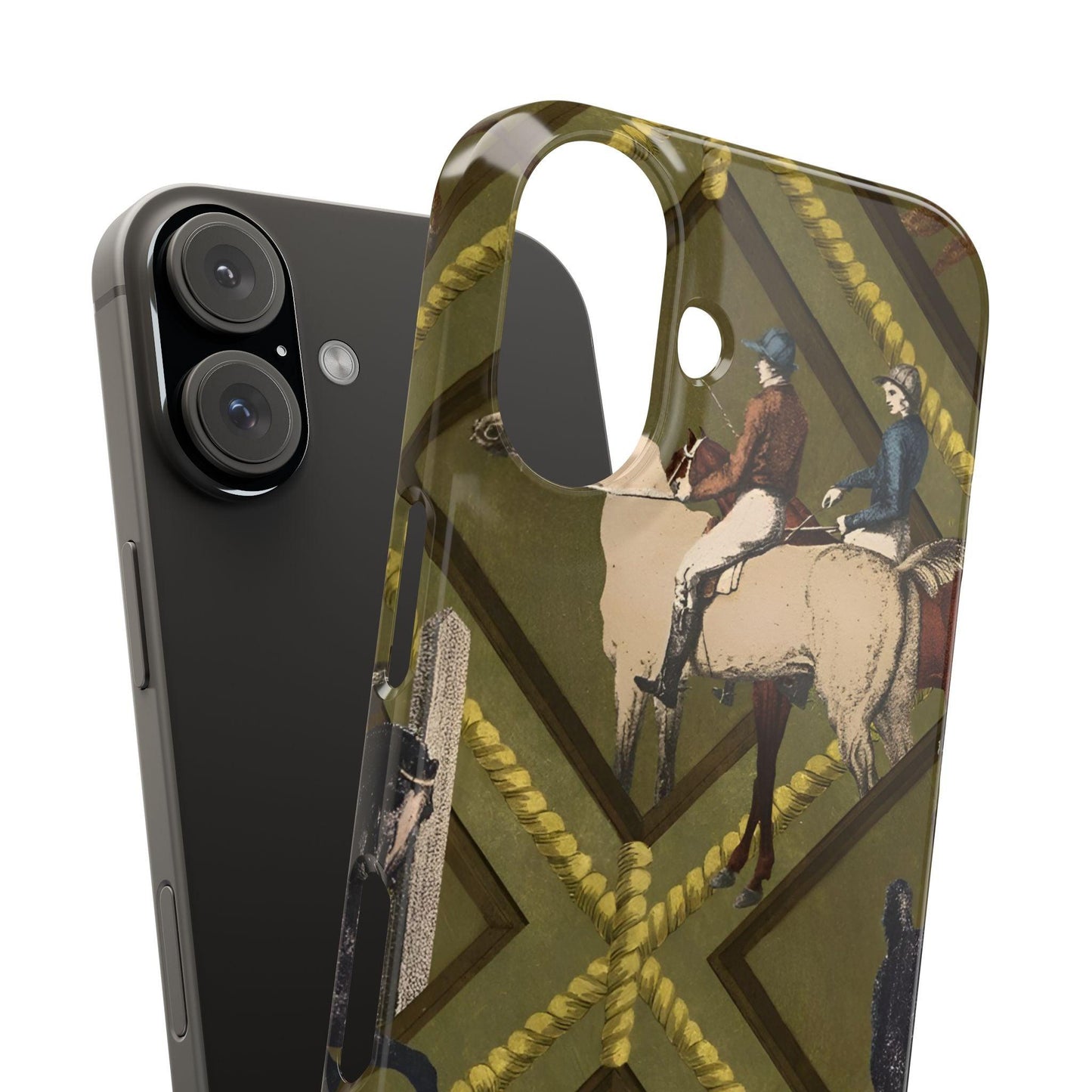 Vintage Equestrian Polo Prestige Slim iPhone Cases - SmartHomeGoodies