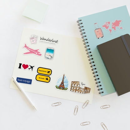 Wanderlust Traveller Sticker Sheets for PhoneCase/iPad/Laptop and Notebooks/Scarpbooks - SmartHomeGoodies