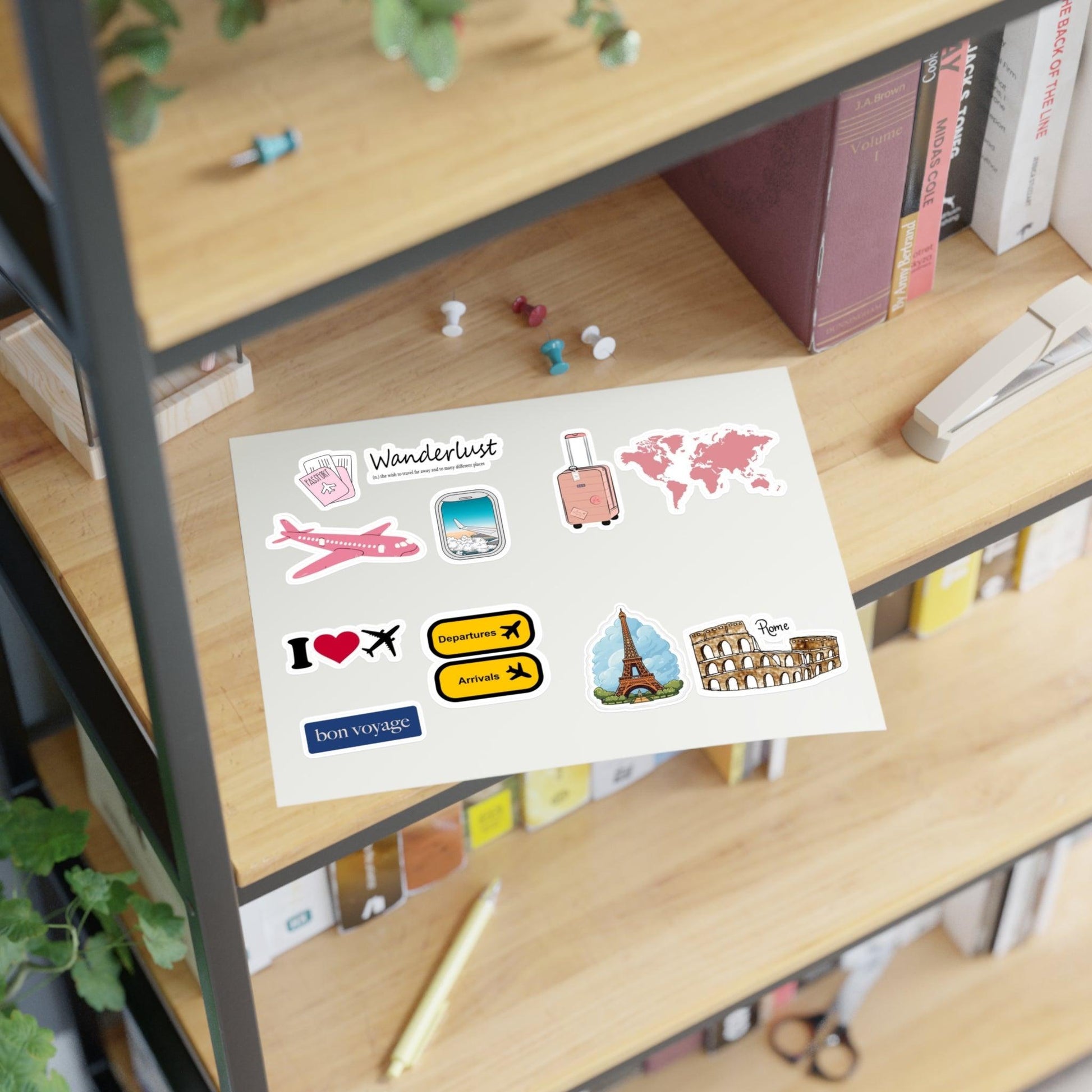 Wanderlust Traveller Sticker Sheets for PhoneCase/iPad/Laptop and Notebooks/Scarpbooks - SmartHomeGoodies