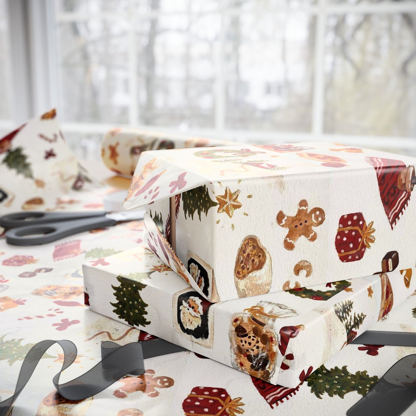 Warmth & Wonder Xmas Gift Wrapping Paper - SmartHomeGoodies