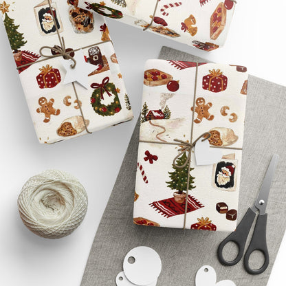 Warmth & Wonder Xmas Gift Wrapping Paper - SmartHomeGoodies
