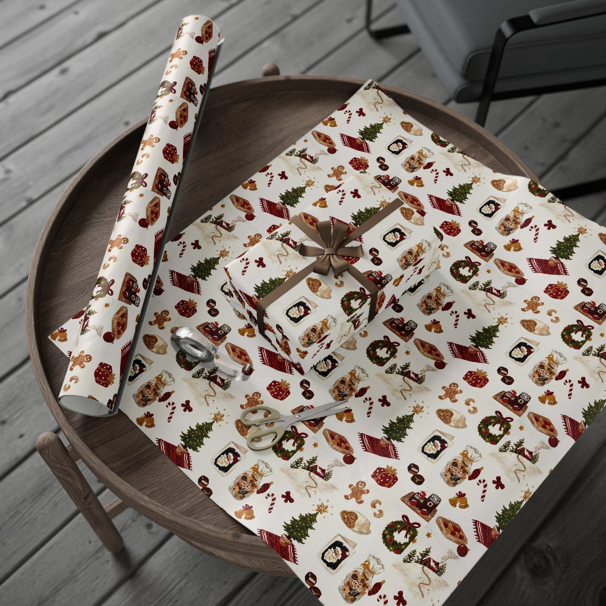 Warmth & Wonder Xmas Gift Wrapping Paper - SmartHomeGoodies
