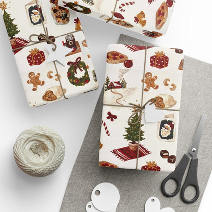 Warmth & Wonder Xmas Gift Wrapping Paper - SmartHomeGoodies