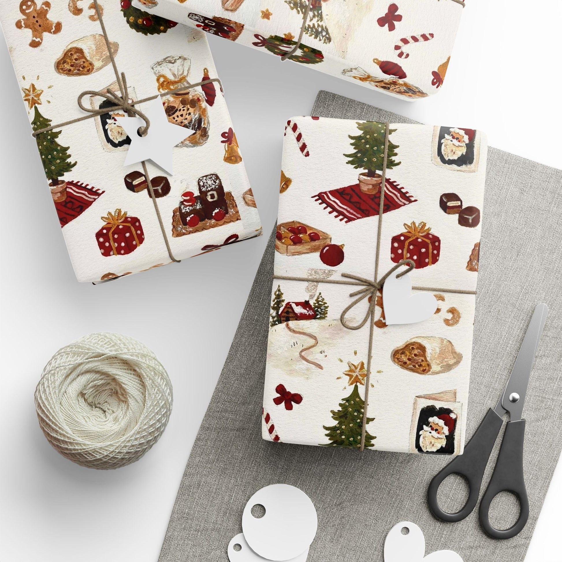 Warmth & Wonder Xmas Gift Wrapping Paper - SmartHomeGoodies