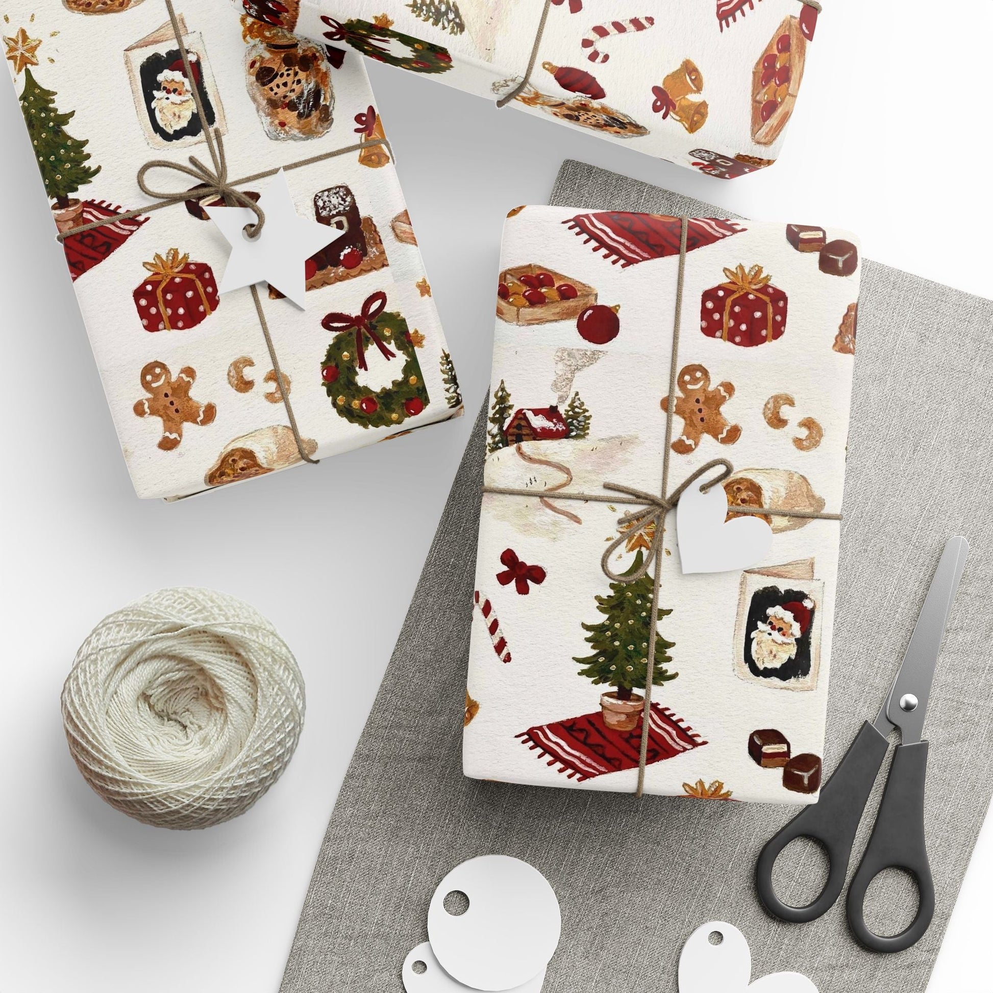 Warmth & Wonder Xmas Gift Wrapping Paper - SmartHomeGoodies