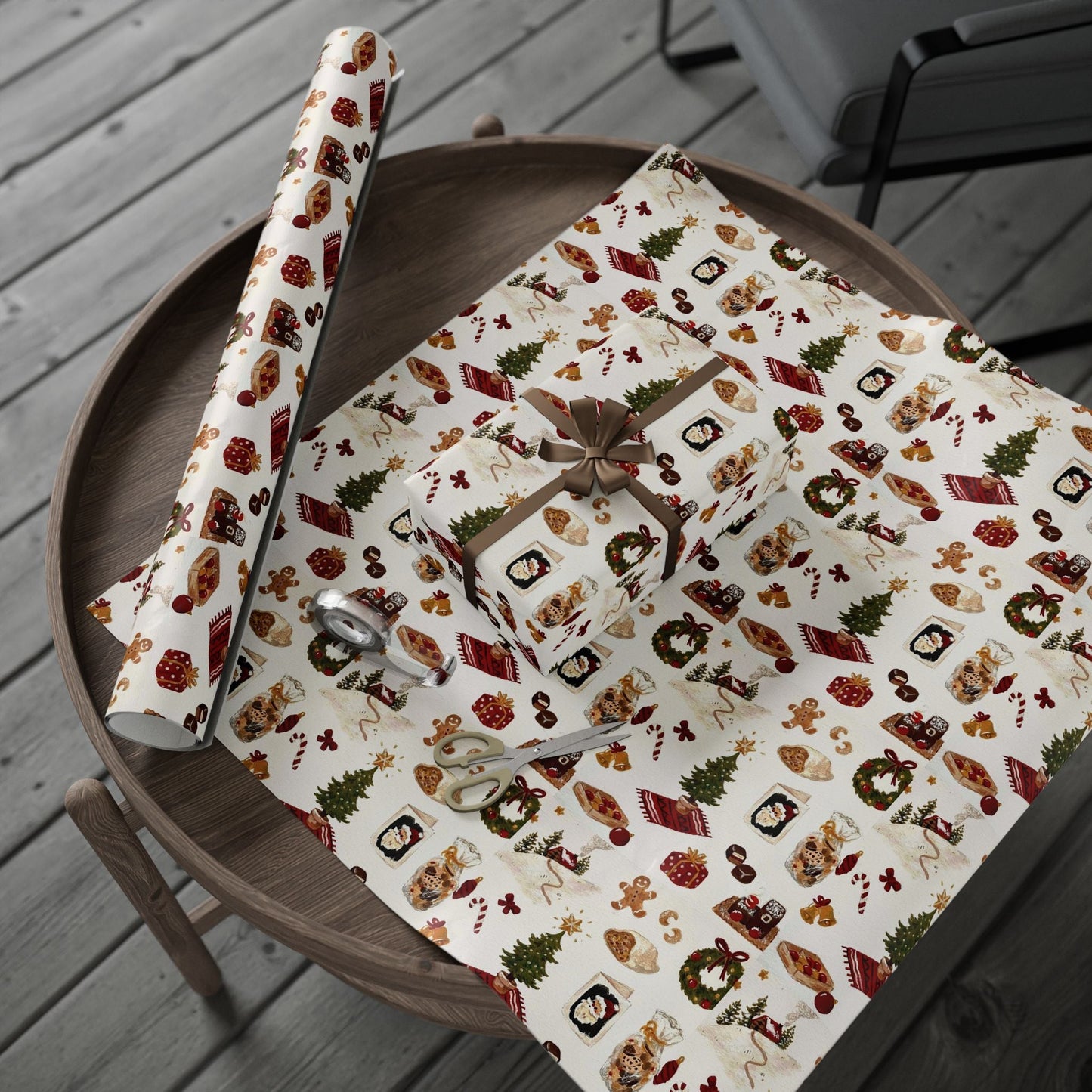 Warmth & Wonder Xmas Gift Wrapping Paper - SmartHomeGoodies