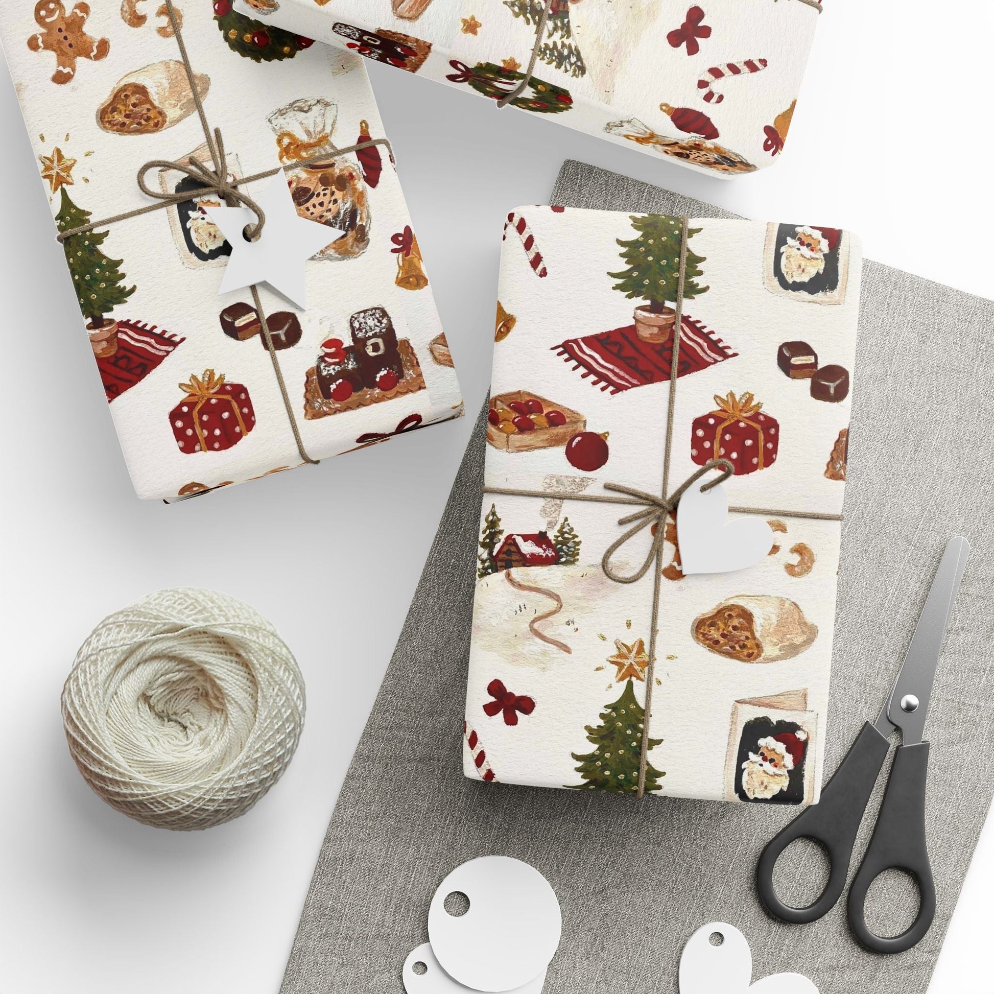 Warmth & Wonder Xmas Gift Wrapping Paper - SmartHomeGoodies