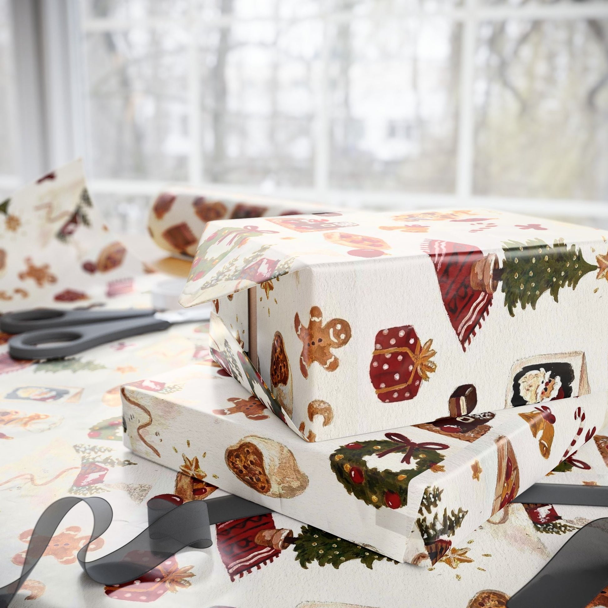 Warmth & Wonder Xmas Gift Wrapping Paper - SmartHomeGoodies