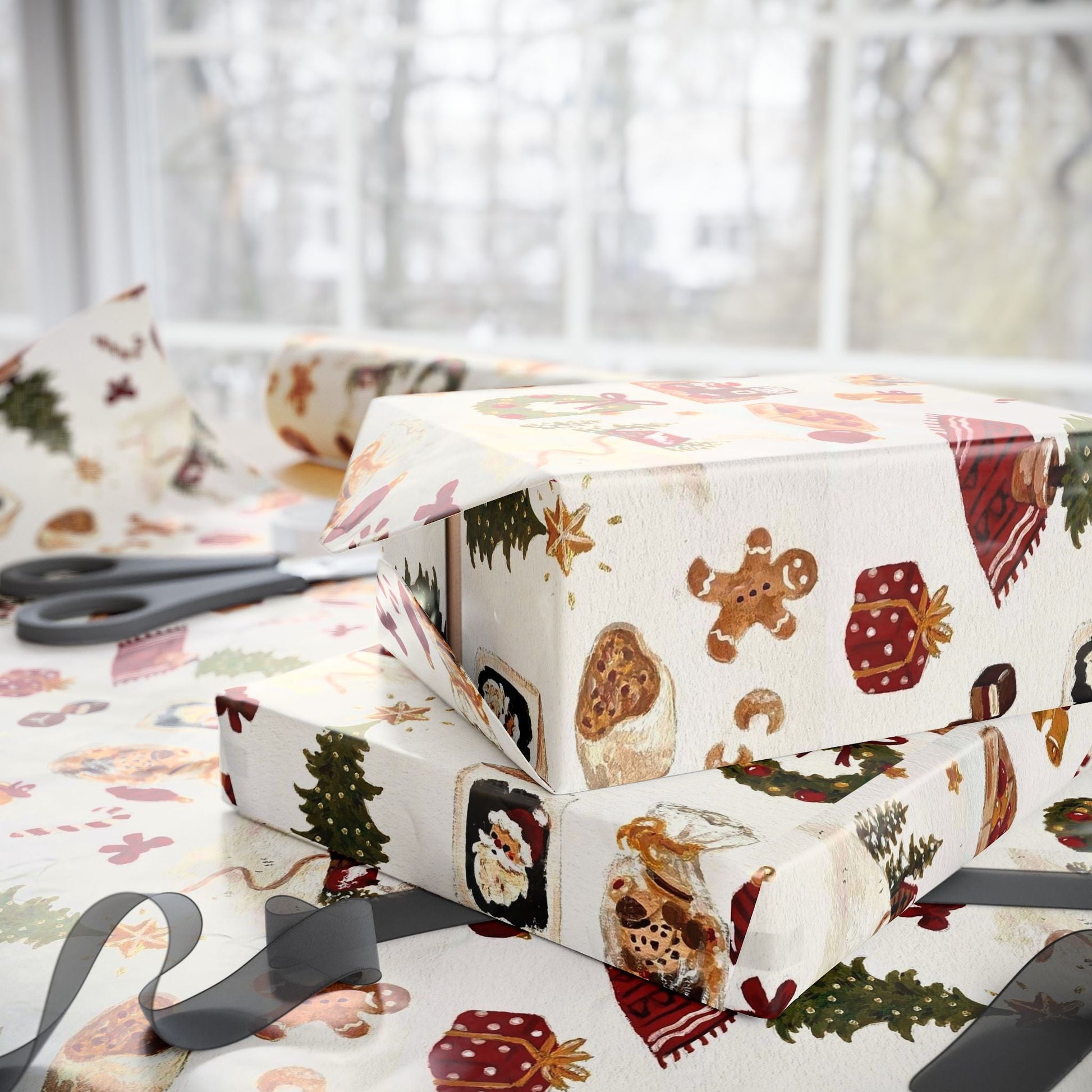 Warmth & Wonder Xmas Gift Wrapping Paper - SmartHomeGoodies