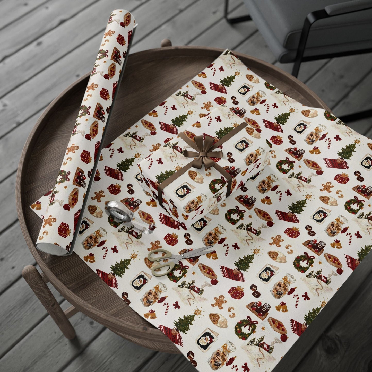 Warmth & Wonder Xmas Gift Wrapping Paper - SmartHomeGoodies