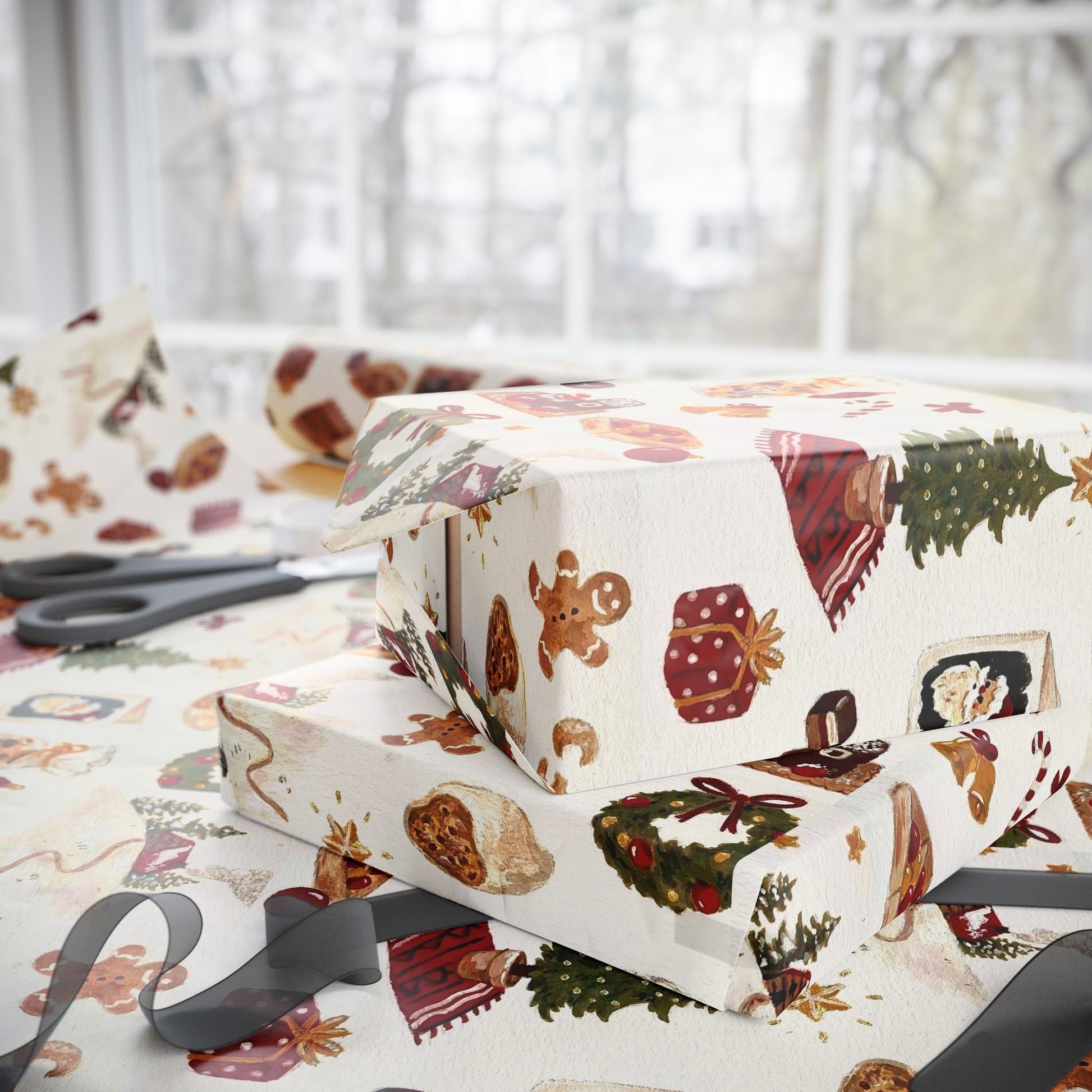 Warmth & Wonder Xmas Gift Wrapping Paper - SmartHomeGoodies