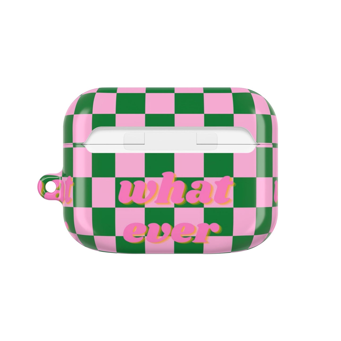 'What Ever' Checkerboard AirPods Case - SmartHomeGoodies