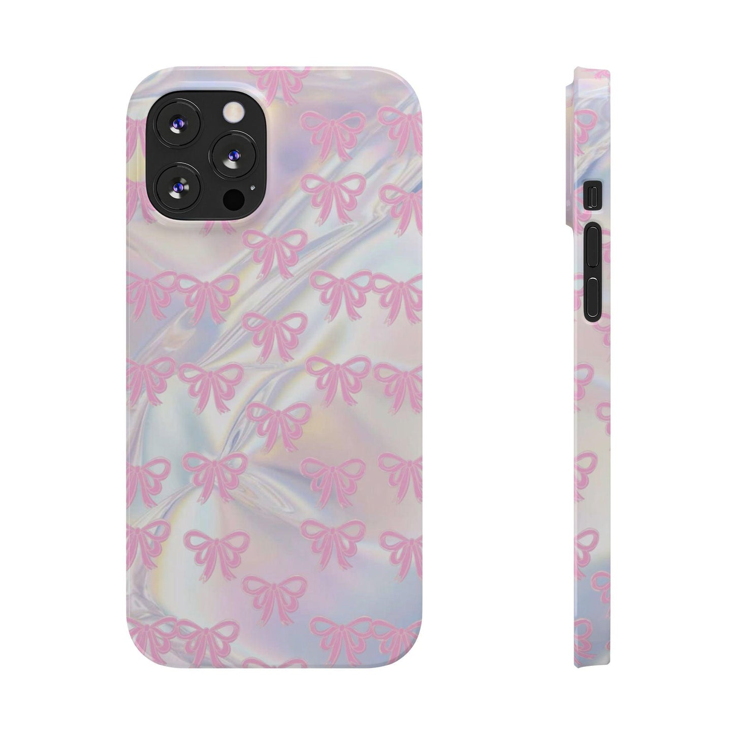 Whimsical Pink Ribbon Hologram iPhone Cases - SmartHomeGoodies