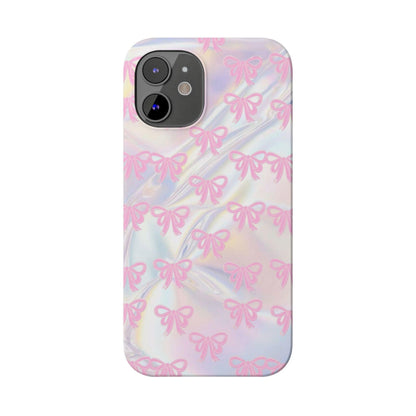 Whimsical Pink Ribbon Hologram iPhone Cases - SmartHomeGoodies
