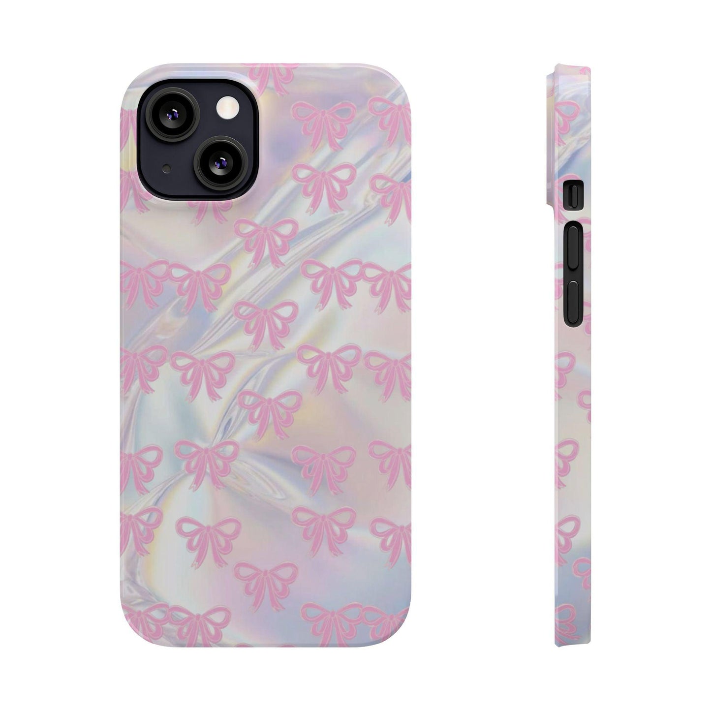 Whimsical Pink Ribbon Hologram iPhone Cases - SmartHomeGoodies