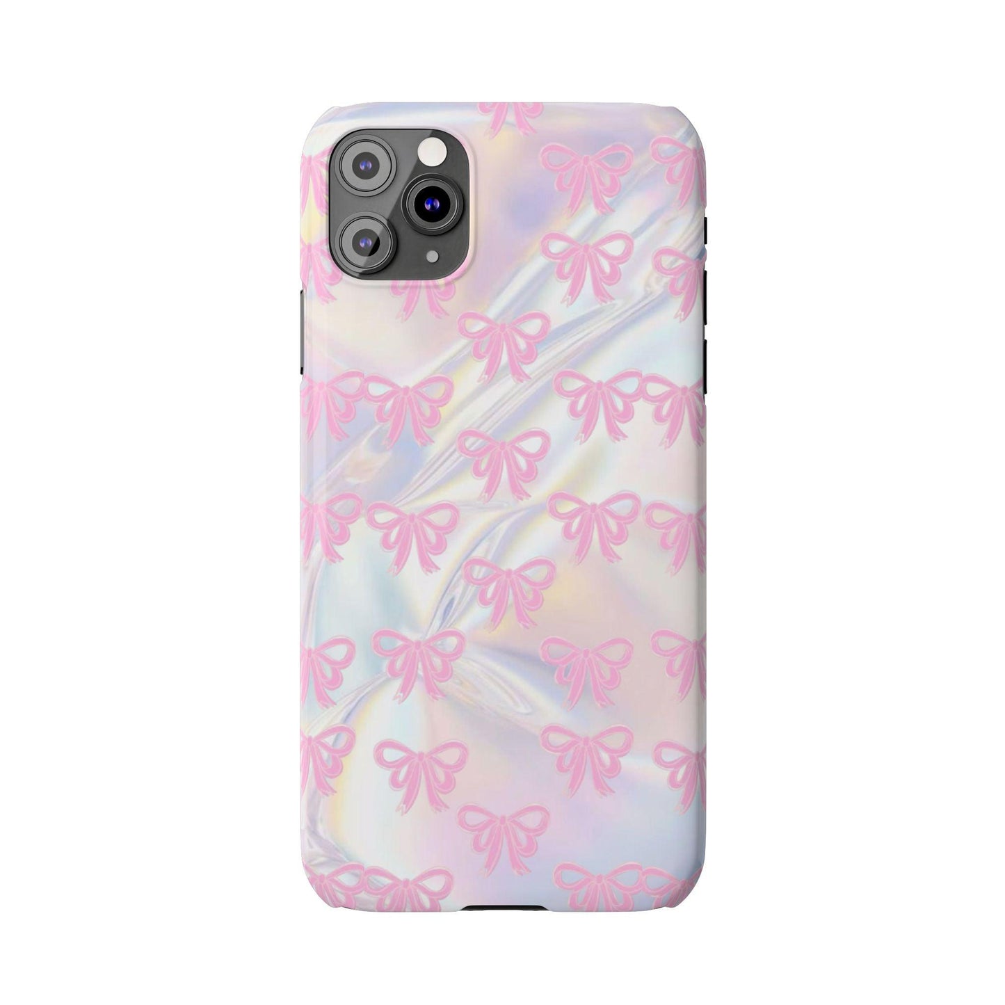 Whimsical Pink Ribbon Hologram iPhone Cases - SmartHomeGoodies