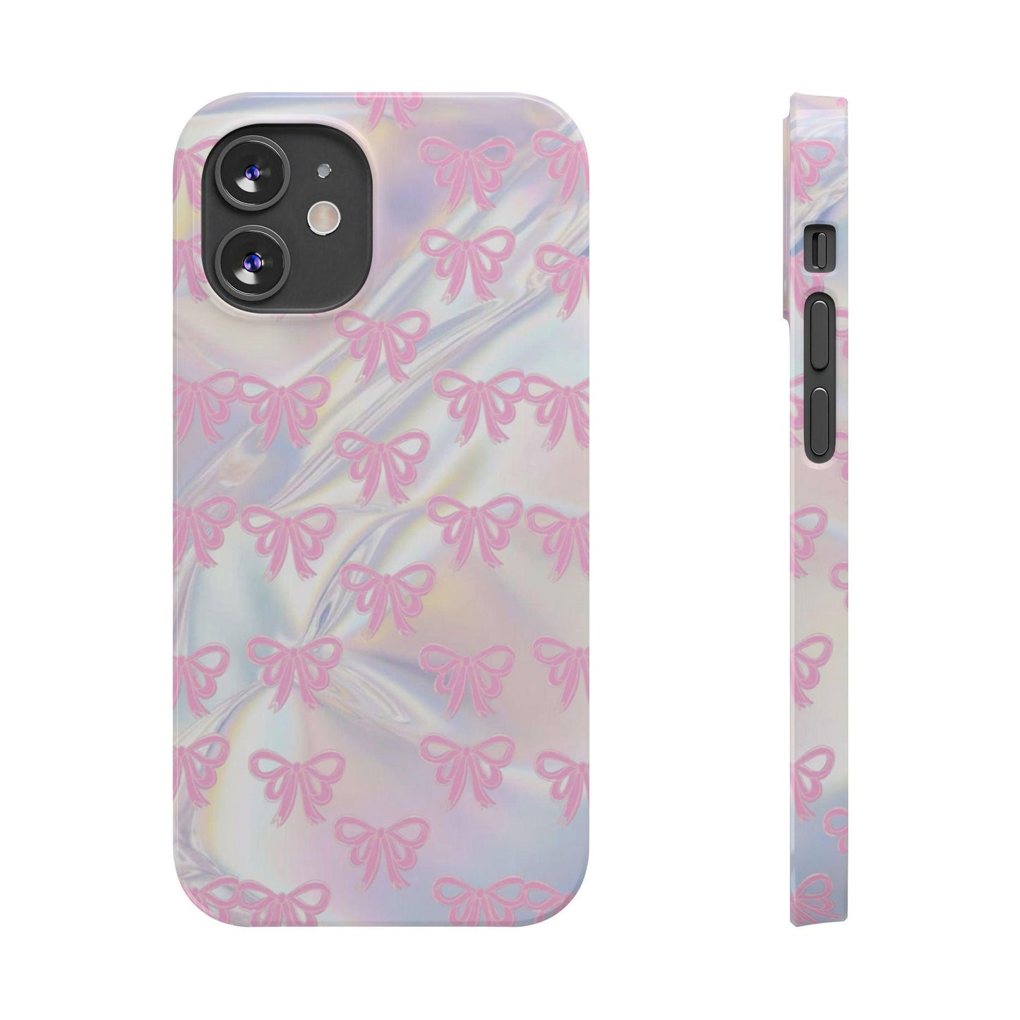 Whimsical Pink Ribbon Hologram iPhone Cases - SmartHomeGoodies