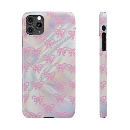 Whimsical Pink Ribbon Hologram iPhone Cases - SmartHomeGoodies