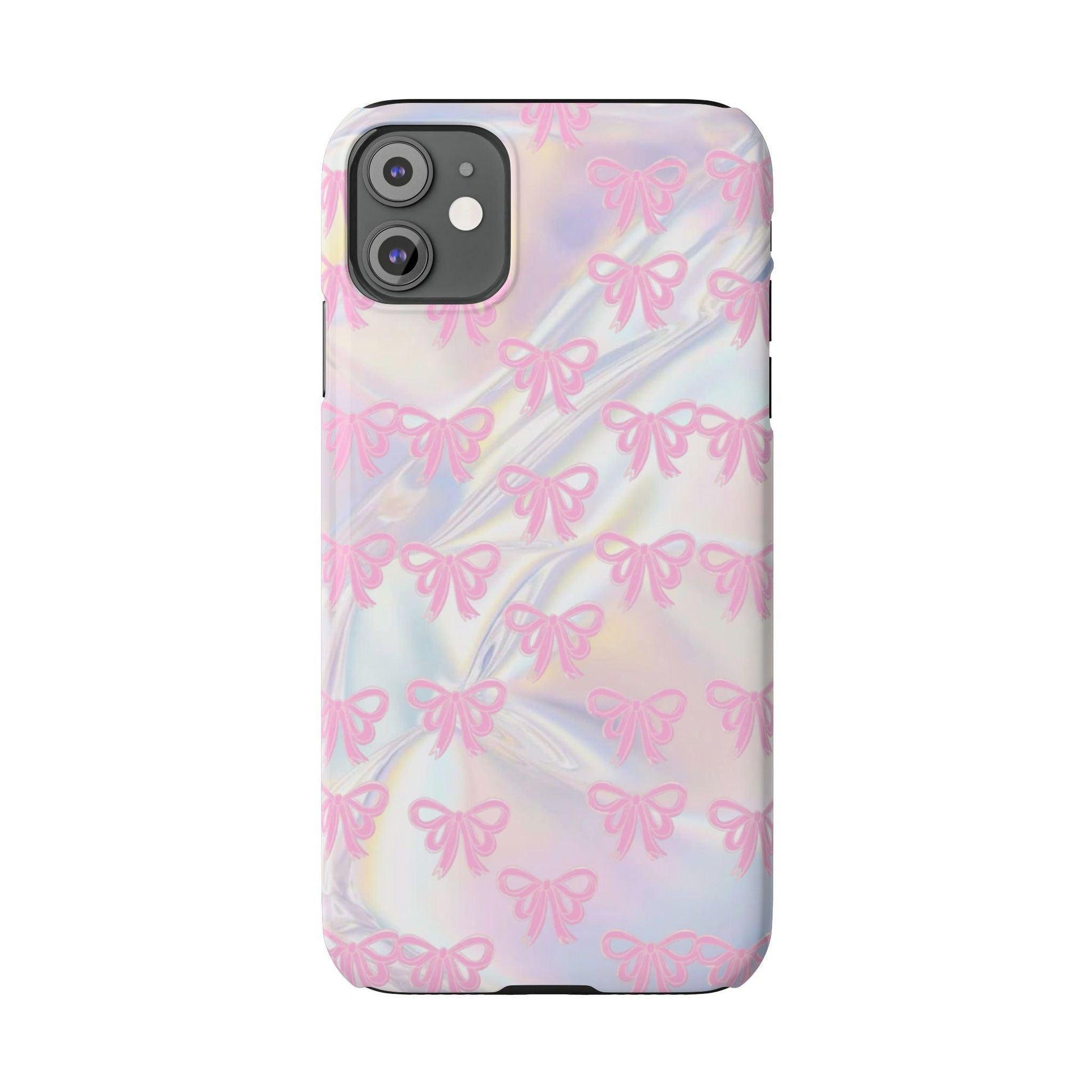 Whimsical Pink Ribbon Hologram iPhone Cases - SmartHomeGoodies