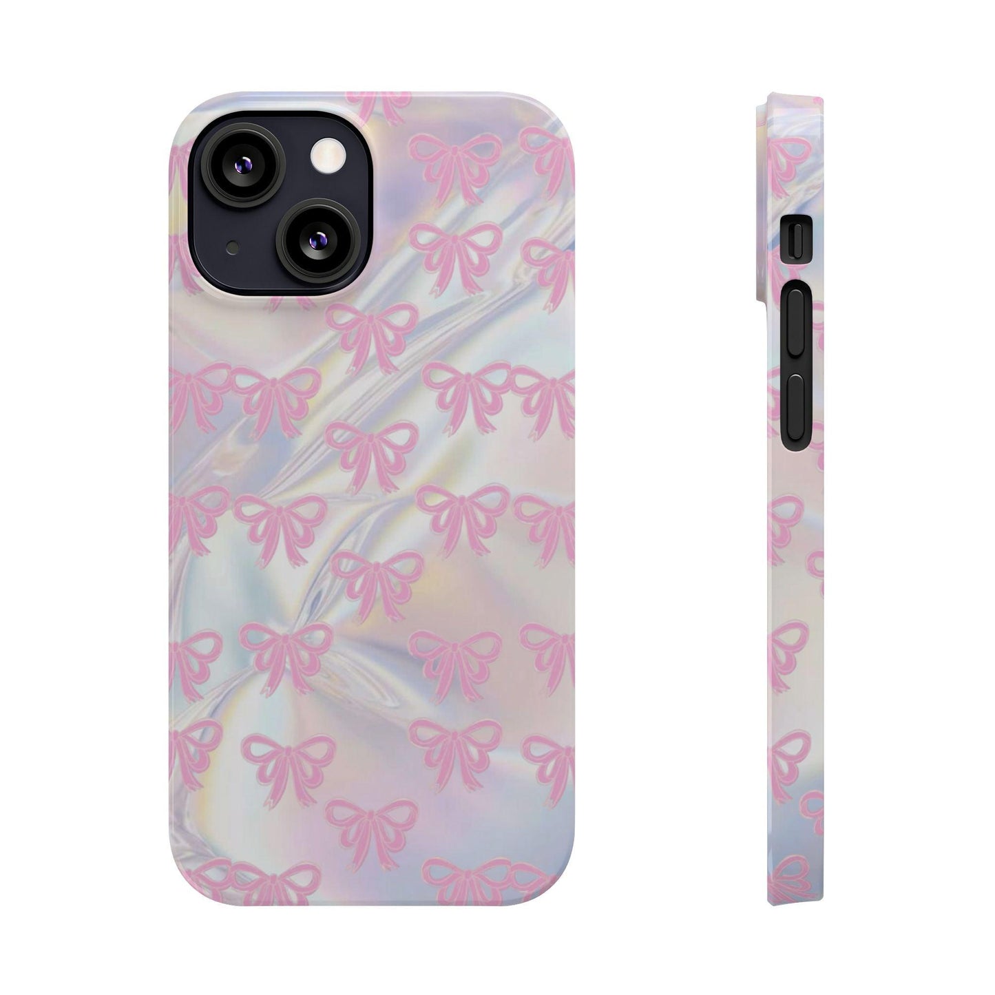 Whimsical Pink Ribbon Hologram iPhone Cases - SmartHomeGoodies