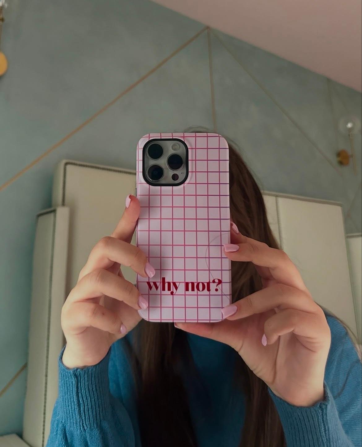 why not? Quirky Tough iPhone Cases - Pink & Red - SmartHomeGoodies