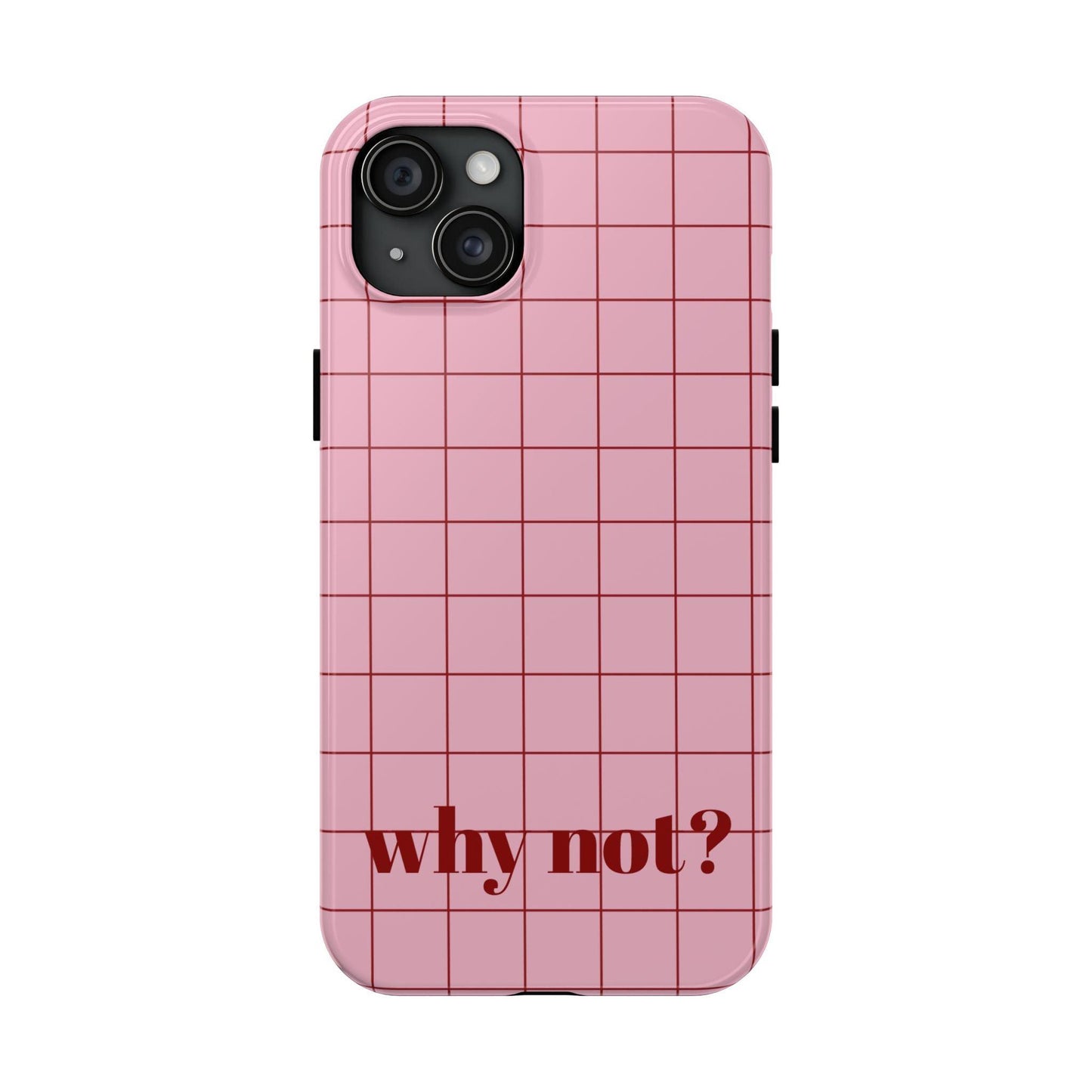 why not? Quirky Tough iPhone Cases - Pink & Red - SmartHomeGoodies
