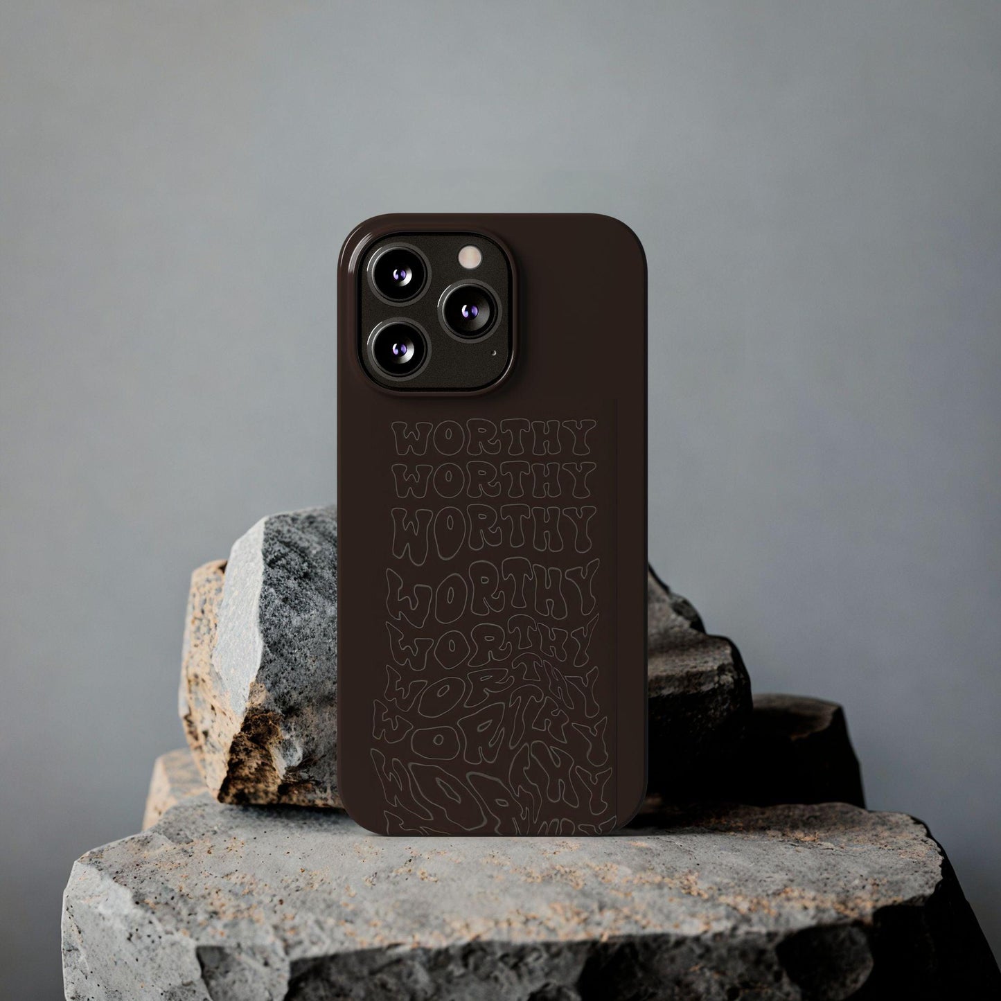 Worthy Brown Slim iPhone Cases - SmartHomeGoodies