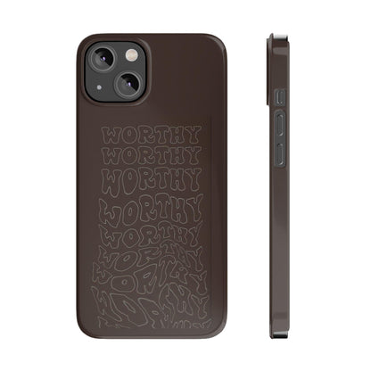 Worthy Brown Slim iPhone Cases - SmartHomeGoodies