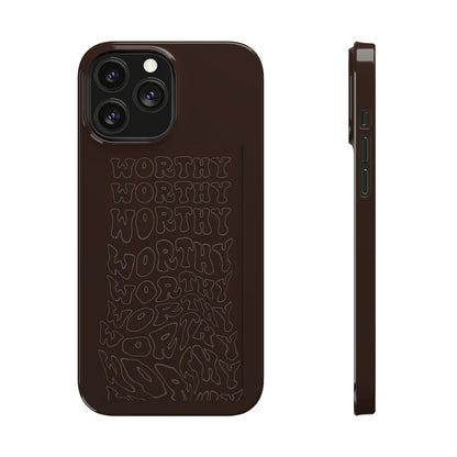 Worthy Brown Slim iPhone Cases - SmartHomeGoodies
