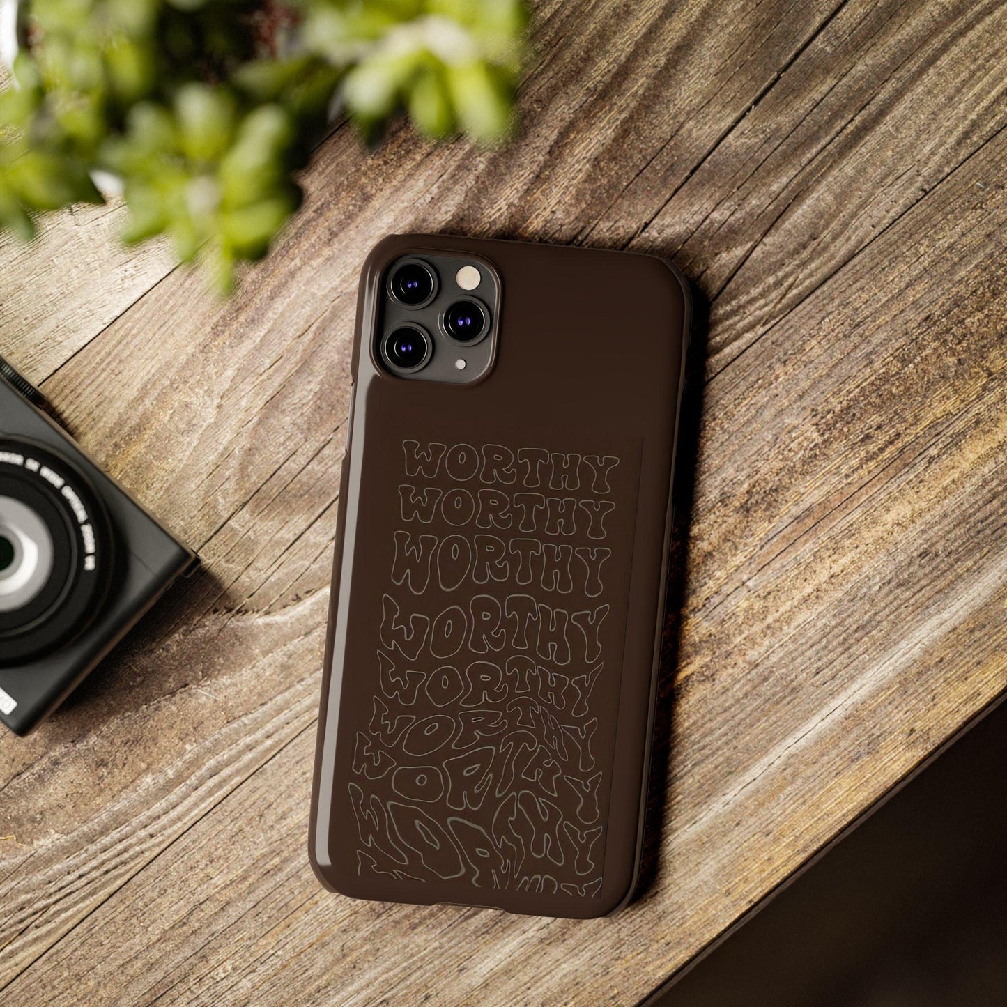Worthy Brown Slim iPhone Cases - SmartHomeGoodies