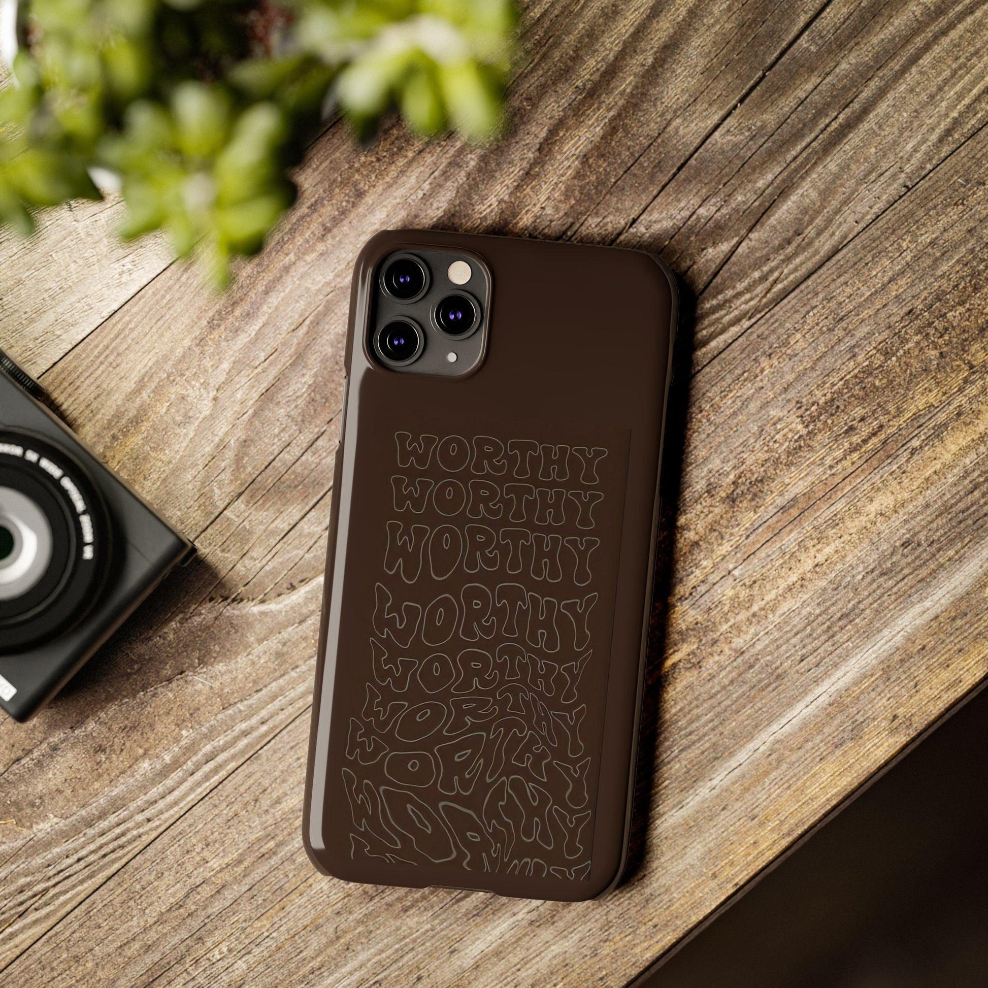 Worthy Brown Slim iPhone Cases - SmartHomeGoodies