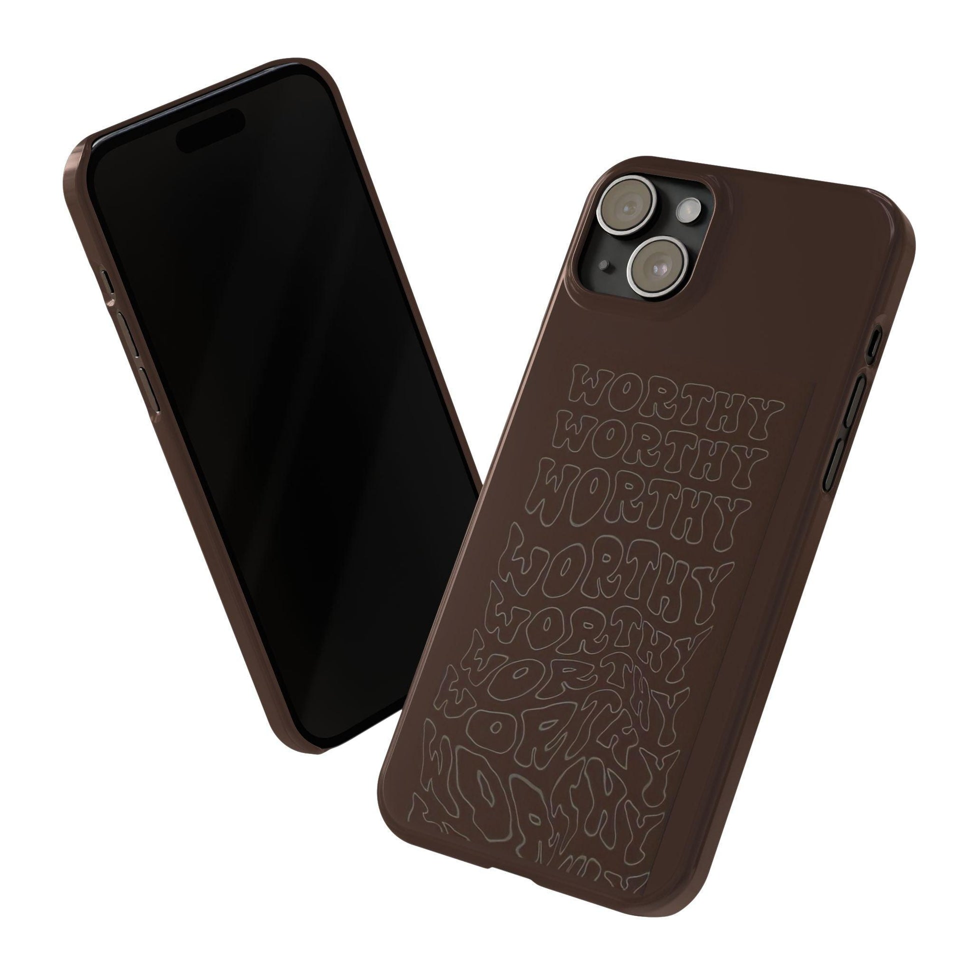 Worthy Brown Slim iPhone Cases - SmartHomeGoodies