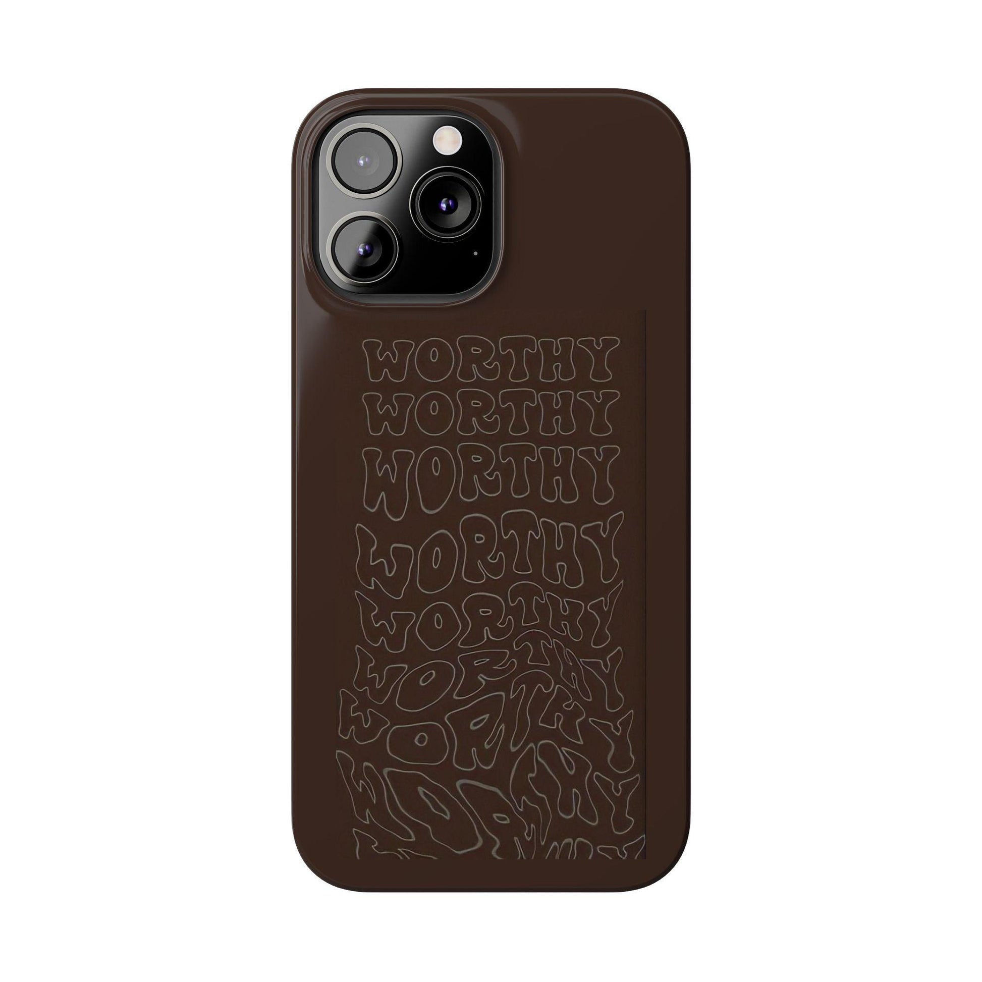 Worthy Brown Slim iPhone Cases - SmartHomeGoodies