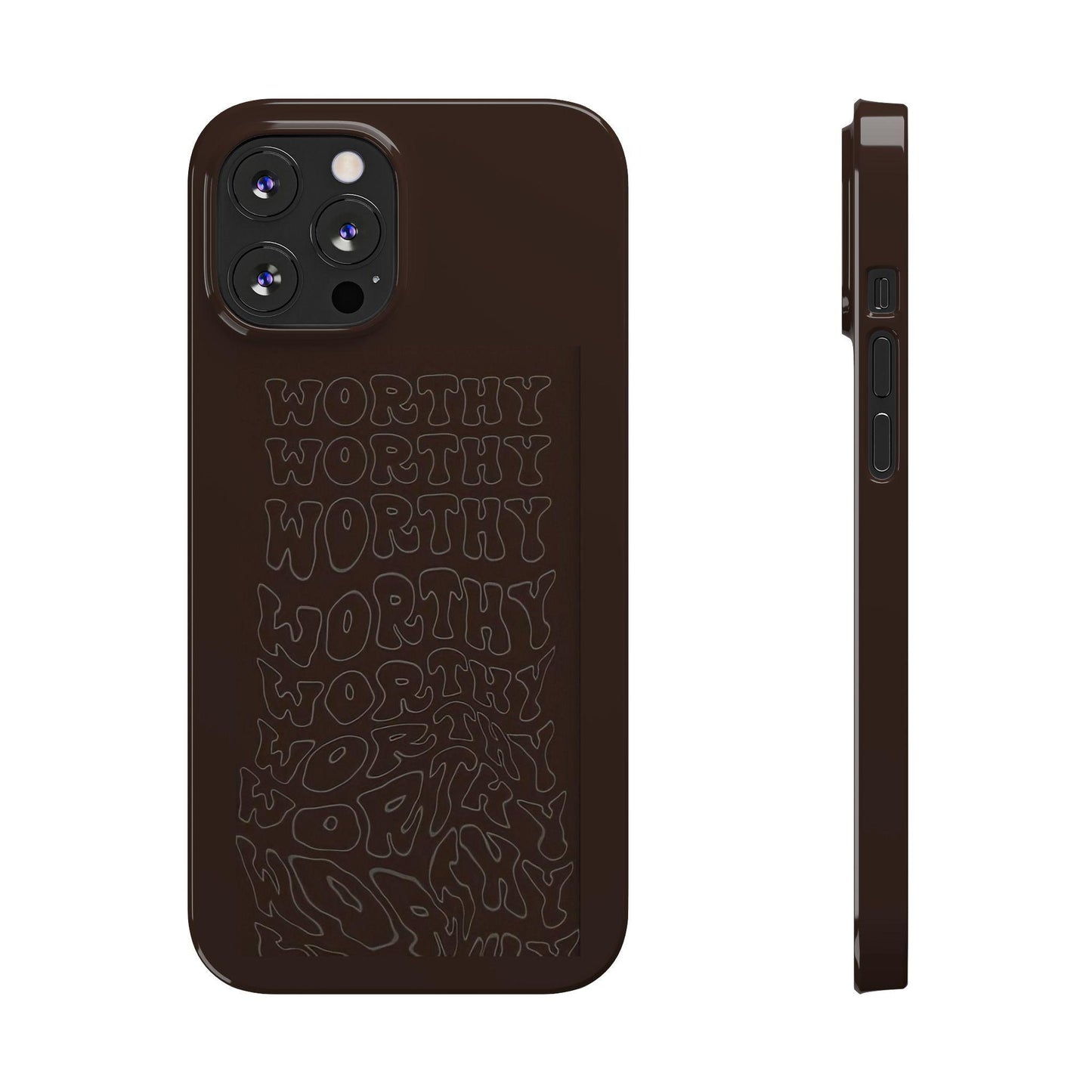 Worthy Brown Slim iPhone Cases - SmartHomeGoodies